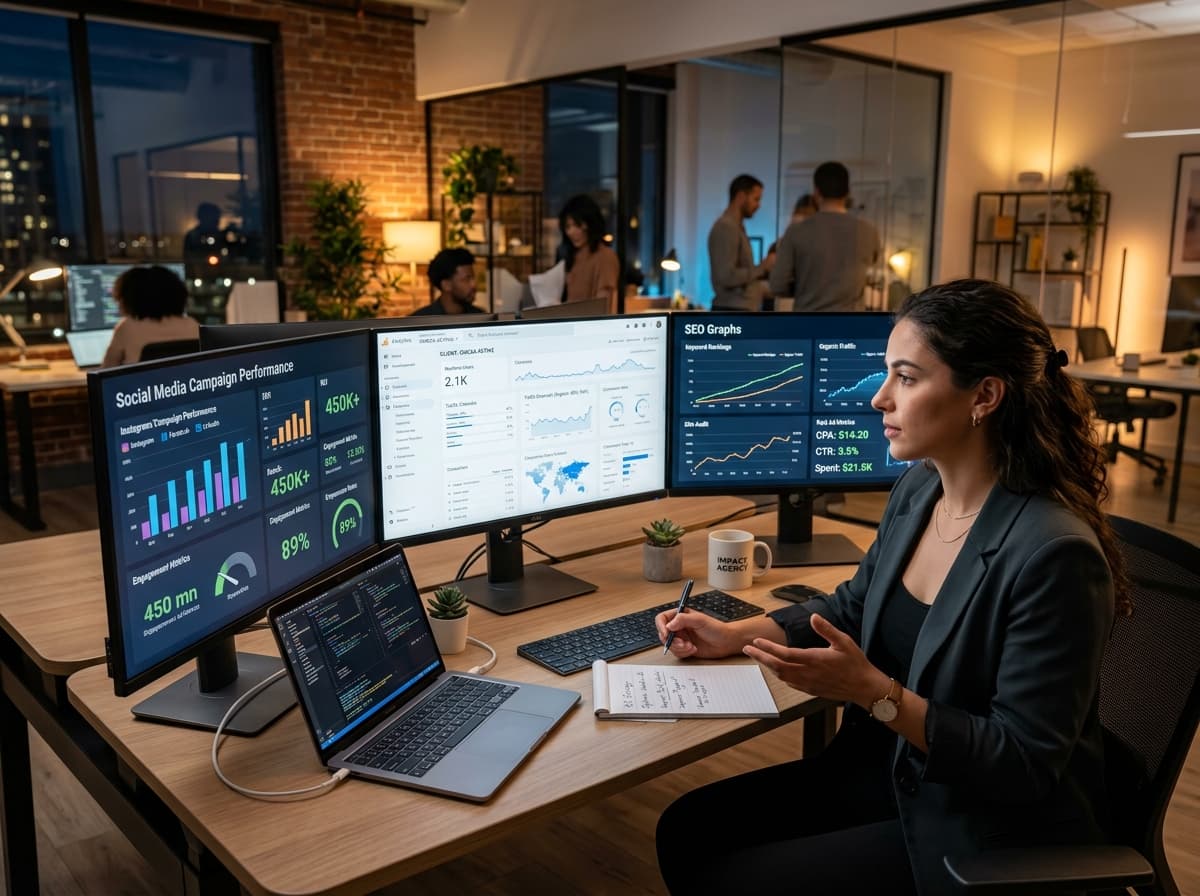Pixel Digital marketing specialist analyzing campaigns
